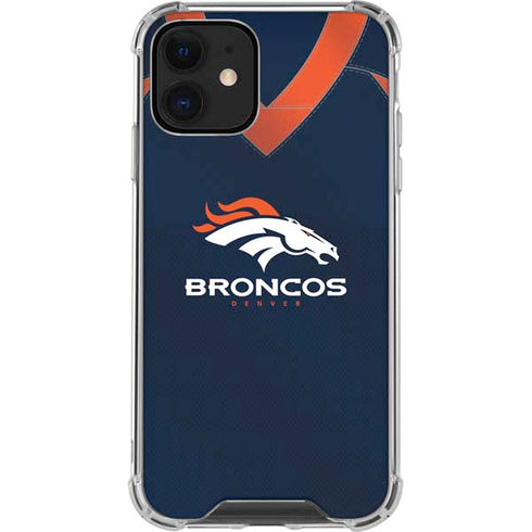 NFL Denver Broncos Team Jersey iPhone 12 Mini Clear Case
