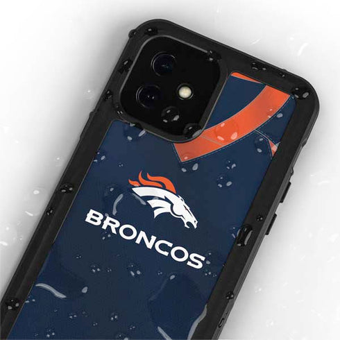 NFL Denver Broncos Team Jersey iPhone 12 Mini Waterproof Case
