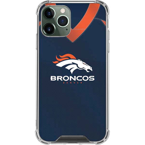 NFL Denver Broncos Team Jersey iPhone 12 Pro Clear Case