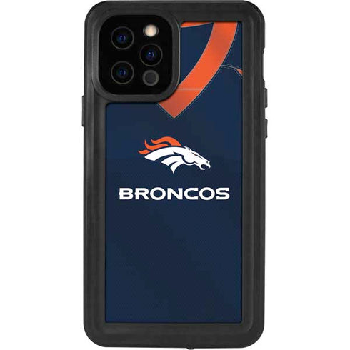 NFL Denver Broncos Team Jersey iPhone 12 Pro Waterproof Case