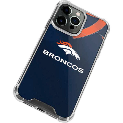 NFL Denver Broncos Team Jersey iPhone 13 Pro Clear Case
