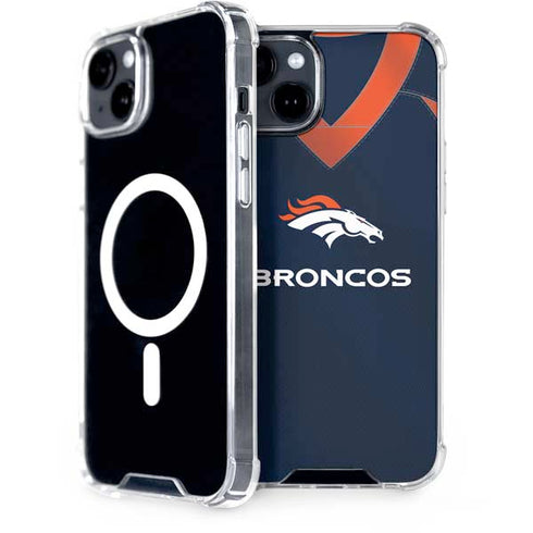 NFL Denver Broncos Team Jersey iPhone 15 Plus MagSafe Case