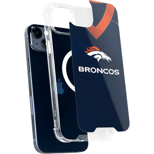 NFL Denver Broncos Team Jersey iPhone 15 Plus MagSafe Case