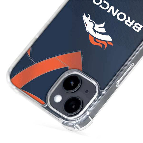 NFL Denver Broncos Team Jersey iPhone 15 Plus MagSafe Case