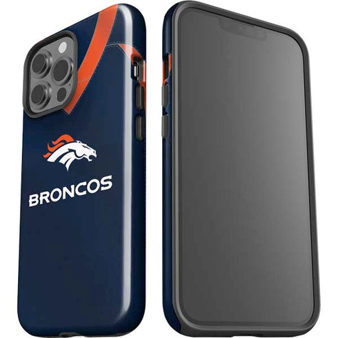 NFL Denver Broncos Team Jersey iPhone 15 Pro Max Impact Case