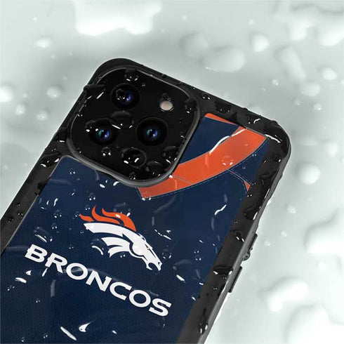 NFL Denver Broncos Team Jersey iPhone 14 Pro Max Waterproof Case