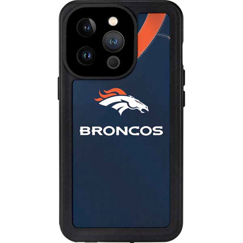 NFL Denver Broncos Team Jersey iPhone 14 Pro Waterproof Case