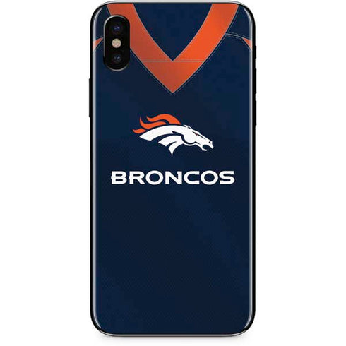 NFL Denver Broncos Team Jersey iPhone X Skin