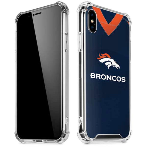 NFL Denver Broncos Team Jersey iPhone XS Max Clear Case
