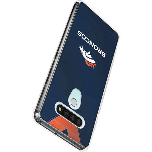 NFL Denver Broncos Team Jersey LG Stylo 6 Clear Case