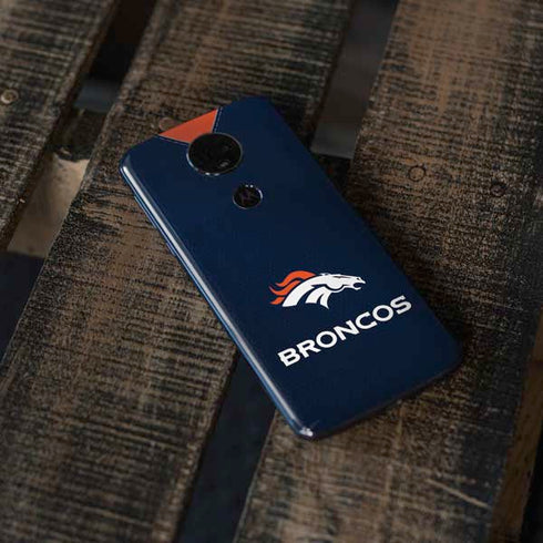 NFL Denver Broncos Team Jersey Moto E5 Plus Skin