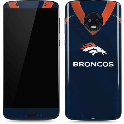 NFL Denver Broncos Team Jersey Moto G6 Skin