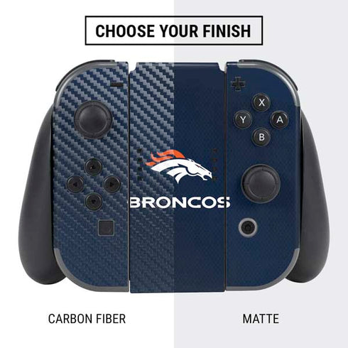 NFL Denver Broncos Team Jersey Nintendo Switch Bundle Skin