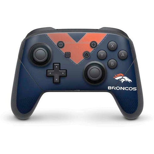 NFL Denver Broncos Team Jersey Nintendo Switch Pro Controller Skin