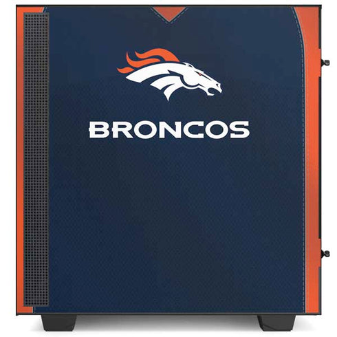 NFL Denver Broncos Team Jersey NZXT H510 Compact ATX Mid-Tower Case Skin