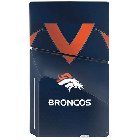 NFL Denver Broncos Team Jersey PS5 Slim Disk Console Skin