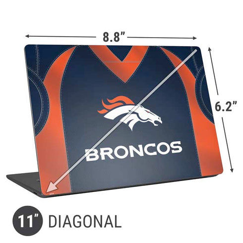NFL Denver Broncos Team Jersey Universal Laptop 11in (8.8 x 6.2in) Skin