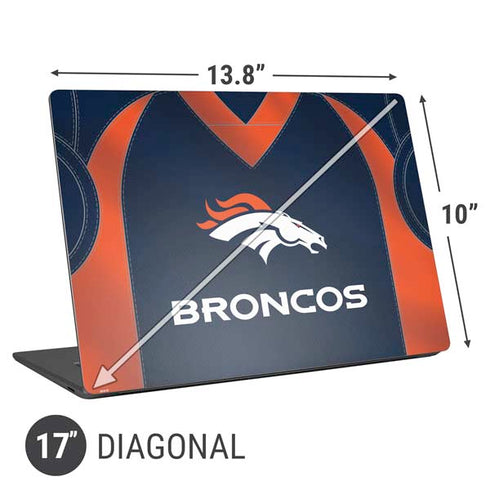 NFL Denver Broncos Team Jersey Universal Laptop 17in (13.8 x 10in) Skin