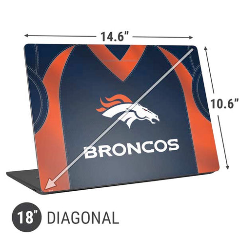 NFL Denver Broncos Team Jersey Universal Laptop 18in (14.6 x 10.6in) Skin