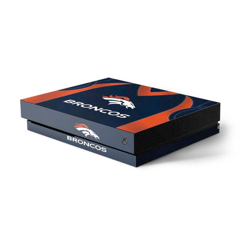 NFL Denver Broncos Team Jersey Xbox One X Console Skin