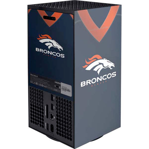 NFL Denver Broncos Team Jersey Xbox Series X Console Skin