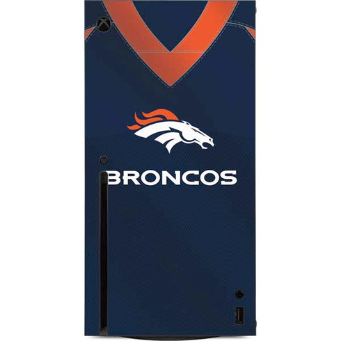NFL Denver Broncos Team Jersey Xbox Series X Console Skin