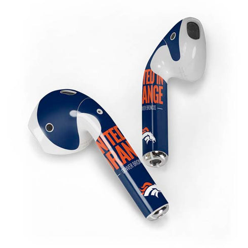NFL Denver Broncos Team Motto Apple AirPods Skin