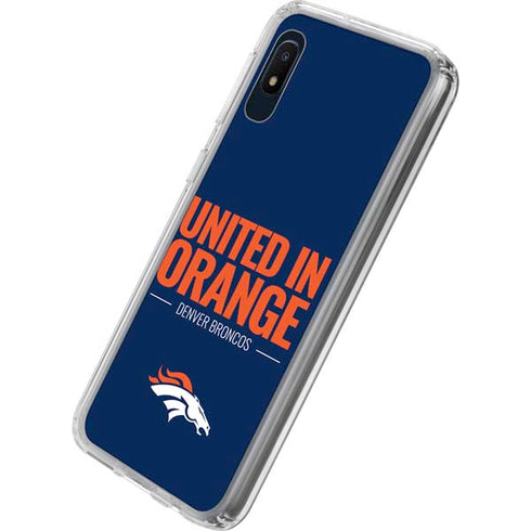 NFL Denver Broncos Team Motto Galaxy A10e Clear Case