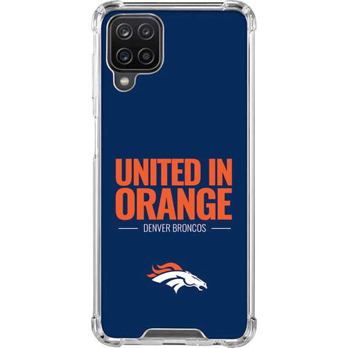 NFL Denver Broncos Team Motto Galaxy A12 Clear Case