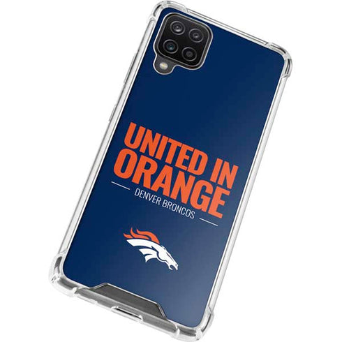 NFL Denver Broncos Team Motto Galaxy A12 Clear Case