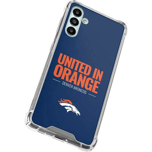 NFL Denver Broncos Team Motto Galaxy A13 5G Clear Case