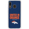 NFL Denver Broncos Team Motto Galaxy A20 Clear Case