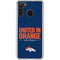 NFL Denver Broncos Team Motto Galaxy A21 Clear Case