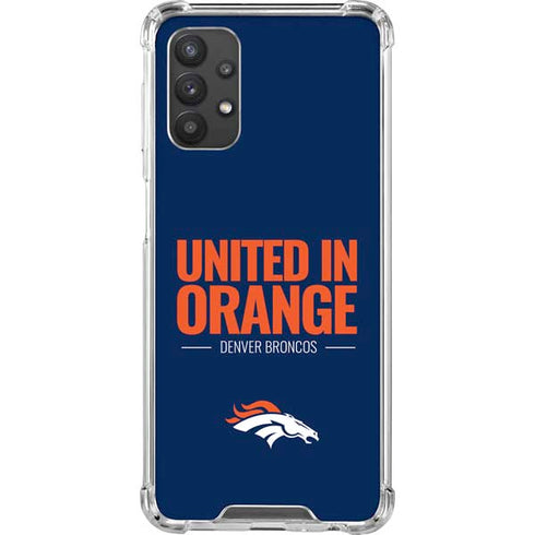NFL Denver Broncos Team Motto Galaxy A32 5G Clear Case