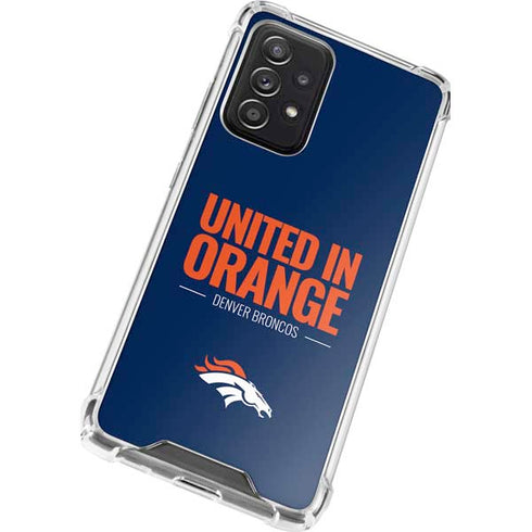 NFL Denver Broncos Team Motto Galaxy A52 5G Clear Case