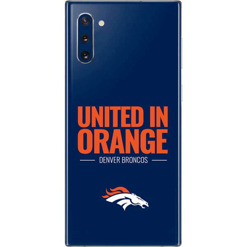 NFL Denver Broncos Team Motto Galaxy Note 10 Skin
