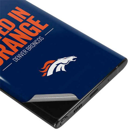 NFL Denver Broncos Team Motto Galaxy Note 10 Skin