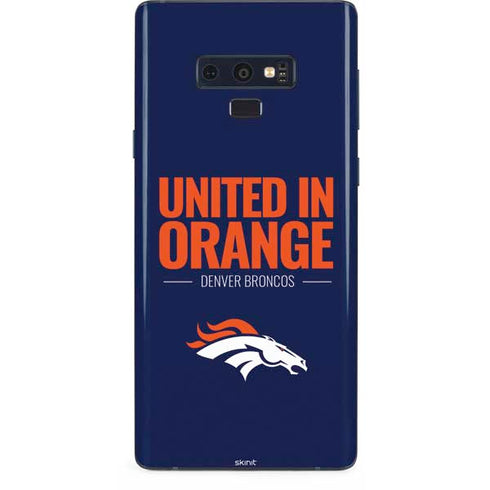NFL Denver Broncos Team Motto Galaxy Note 9 Skin