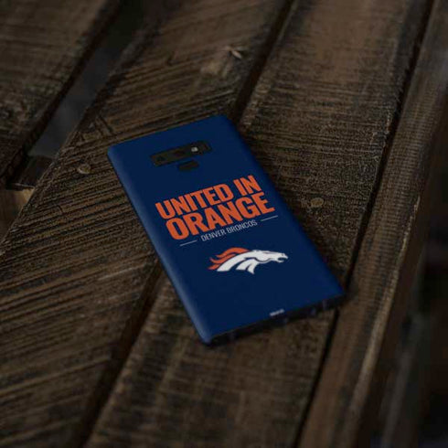 NFL Denver Broncos Team Motto Galaxy Note 9 Skin