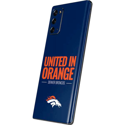 NFL Denver Broncos Team Motto Galaxy Note20 5G Skin