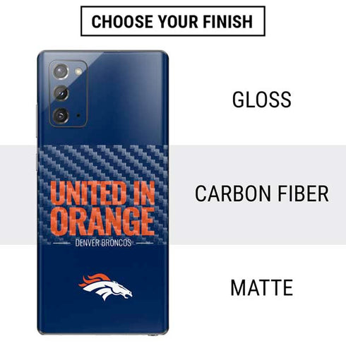 NFL Denver Broncos Team Motto Galaxy Note20 5G Skin