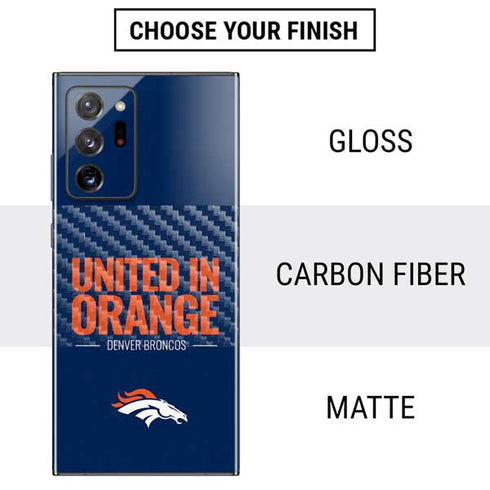 NFL Denver Broncos Team Motto Galaxy Note20 Ultra 5G Skin