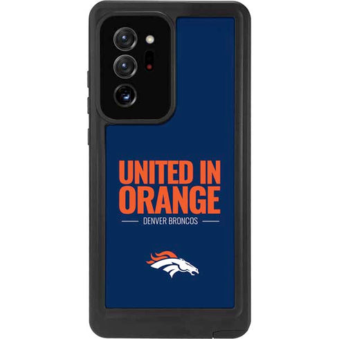 NFL Denver Broncos Team Motto Galaxy Note20 Ultra 5G Waterproof Case