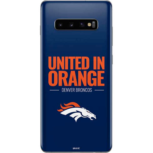NFL Denver Broncos Team Motto Galaxy S10 Plus Skin