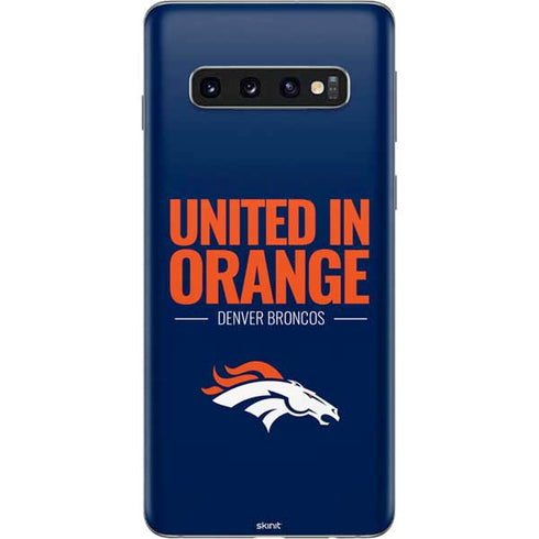 NFL Denver Broncos Team Motto Galaxy S10 Skin