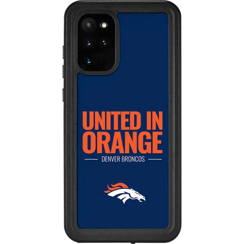 NFL Denver Broncos Team Motto Galaxy S20 Plus Waterproof Case