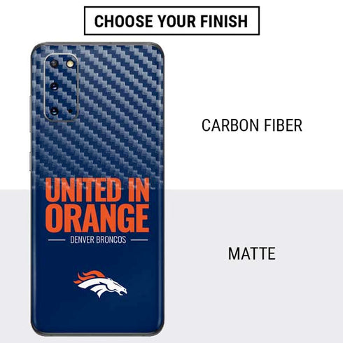 NFL Denver Broncos Team Motto Galaxy S20 Skin