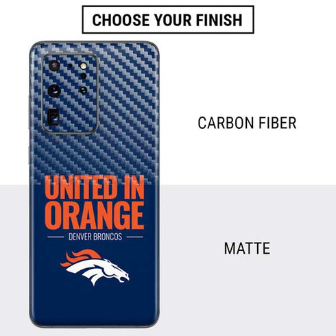 NFL Denver Broncos Team Motto Galaxy S20 Ultra 5G Skin