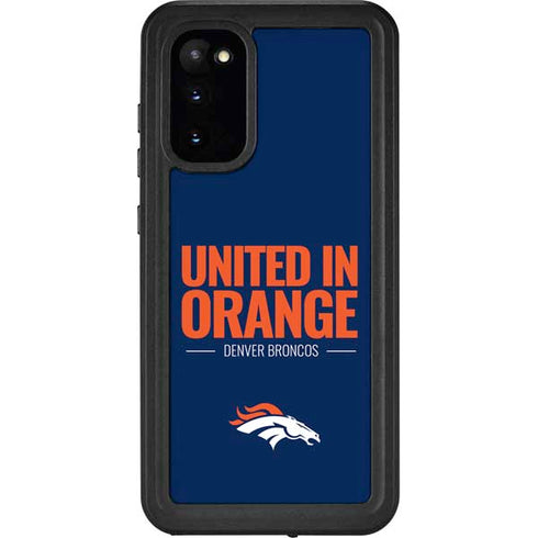 NFL Denver Broncos Team Motto Galaxy S20 Waterproof Case