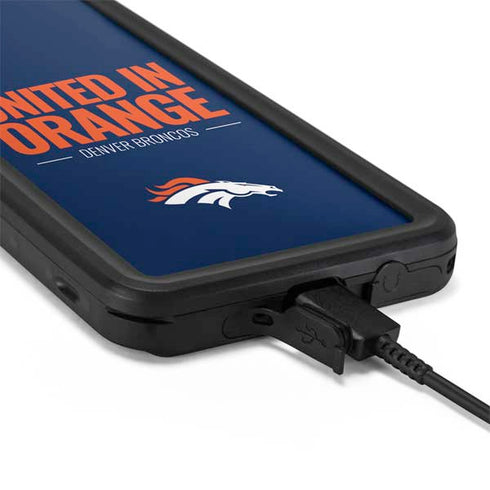 NFL Denver Broncos Team Motto Galaxy S20 Waterproof Case